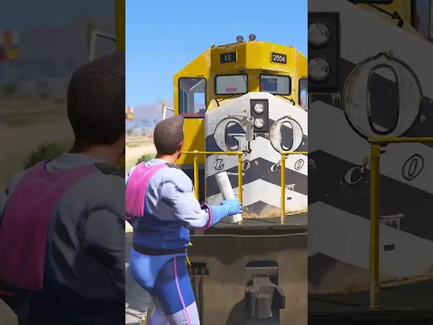حاولت اوقف القطار بتعليقات المتابعين في لعبة قراند5🤡