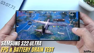 Samsung Galaxy S22 Ultra PUBG Gaming test | Snapdragon 8 Gen 1, 120Hz Display