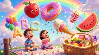 The Alphabet Picnic Song 🧺🍎 | ABC Food Song for Kids | Nursery Rhymes & Kids Songs