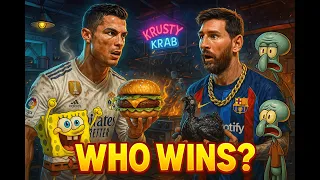 "Ronaldo & Messi’s WILD Underwater Dream with SpongeBob 🍔😂 (Crazy Cooking Challenge!)"