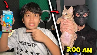 Nunca JUEGUES TALKING TOM a las 3:00 AM PORQUE te PUEDE PASAR ESTO😱 *se nos aparece*