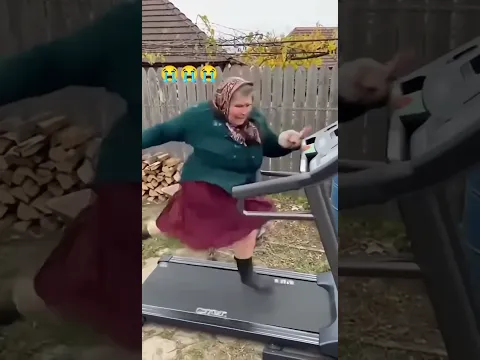 Try not to laugh: Grandma vs. The Treadmill 😂🔥