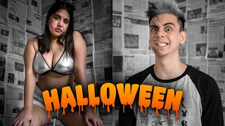 LLENAMOS DE DIARIO NUESTRA CASA PARA HACER FOTOS DE HALLOWEEN | CurvaVogs