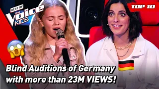 The MOST VIEWED Blind Auditions of The Voice Kids Germany 2021! 🎉 | Top 10