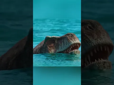 T Rex Tak Sadar Anaknya Diseret Monster Laut #shorts #trending #viralreels #viralshorts