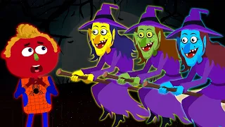 Three Little Witches: तीन छोटी चुड़ैल | Hindi Songs and Rhymes | HooplaKidz Hindi