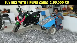 I Bought My Dream Bike With 1 Rupee Coins ! [ 2,60,000 Coins ]