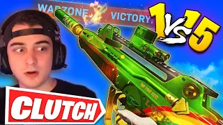 1V15 END CIRCLE!! Best Clutch Ever on Warzone! Ft. Nickmercs, TimTheTatman & SypherPK