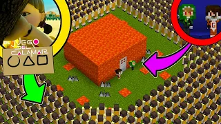 ¡1 MILLÓN DE EL JUEGO DEL CALAMAR VS CASA DE LAVA! 😨 | SRGATO VS EL JUEGO DEL CALAMAR EN MINECRAFT