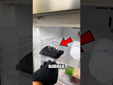 What happen if you put Bubble inside refrigerator?😱