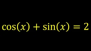 👉 cos + sin = 2 👈