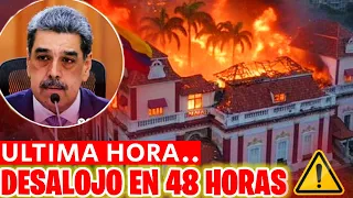 🚨ULTIMA HORA: DESALOJO INMINENTE EN MIRAFLORES EN 24 HORAS ⚠️MADURO NEGOCIA SU SALIDA DE VENEZUELA