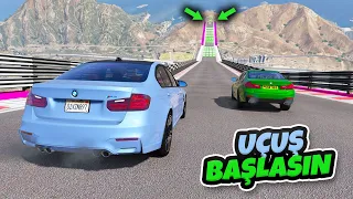 Bmw Ailesi Arabalar Uçma Parkurunda Yarışıyorlar - GTA 5 MODS