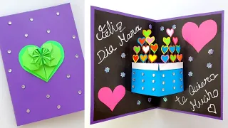 Tarjeta POP UP para el día de la madre 💜 idea de Tarjeta para regalar en el día de la madre