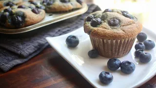 Fluffy Magic Muffins - Vegan Gluten Free Blueberry Muffins