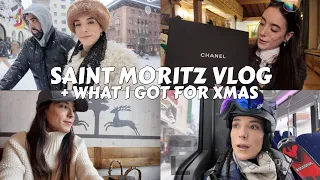 WHAT I GOT FOR CHISTMAS + SAINT MORITZ VLOG PART 2 + MINI TOUR OF OUR CHALET