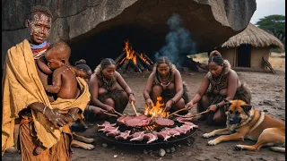 "When There's No Monkey… What Do Hadzabe Hunt Instead? 🐾🔥 | African Bush Secrets" #africanculture