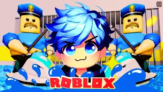 Escapa de BARRY PERO EL SUELO ES AGUA en ROBLOX 🌊 / EXTREMO / Cómo pasar los mejores Obbys de ROBLOX