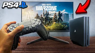Así es JUGAR WARZONE en PLAYSTATION 4...