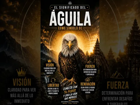 El águila como símbolo de visión y determinación 💯. #MotivacionPersonal #exito  #InspiracionDiaria