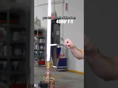 Hacksmith 🤝 Lightsaber content every spring... #science #engineering #starwars #mandalorian