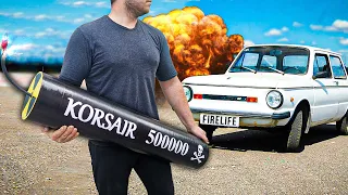 КОРСАР 500000☠️ в МАШИНЕ☢️ Самая Мощная Петарда на YouTube🧨