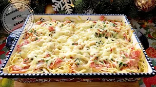 Espagueti Blanco Navideño