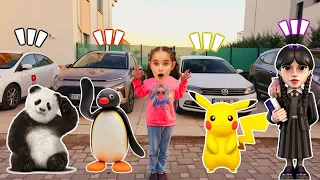 ELİF BAŞKA VİLLAYA SAKLANDI! ARABALARIN İÇİNDEN KİM ÇIKTI?بابا جاب لي بالون - جنى/ مقداد | طيور بيبي