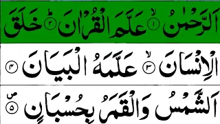 Surah Rahman 15 Time || EP 0025 | beautiful voice | surah Rahman with Arabic text