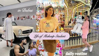 My Makeup STUDENT LIFE in Dubai 🦋 WEEKLY ROUTINE