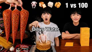 Best of BiteFlix: Oil vs Water, Buldak & More  🔥 ASMR Eating Sounds Compilation