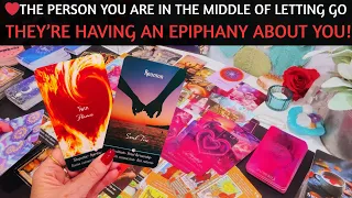 ❤️ THE PERSON YOU ARE IN THE MIDDLE OF LETTING GO IS HAVING AN EPIPHANY! #tarot #soulmate #love