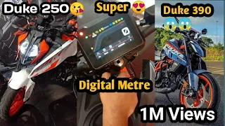 "KTM Duke 390 vs Duke 250 vs Duke 200 – Stunning Lights & Digital Meter Display! 🔥 #KTM"