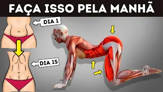 8 Exercícios Fáceis Para Perder Barriga e Esculpir Glúteos e Pernas Rápido (Treino Matinal)