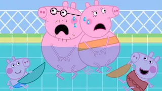Peppa and George stole underwear a pool? | Peppa Pig Funny Animation