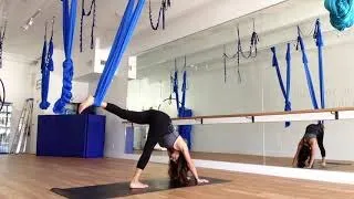 AERIAL YOGA 18 MINUTE WARM UP & STRETCH