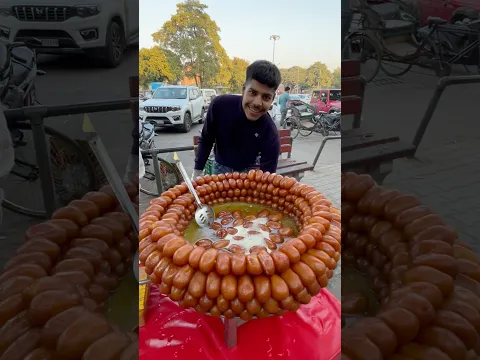 चंडीगढ़ के वायरल गुलाब जामुन किसको पसंद है ☺️ #trend #breakfastfood #food #streetfoo #trending
