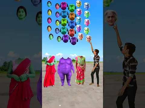 Kamariya Dole song vs old Dida,, lal shadi wife,, Fat dog & me corect funny head matching video