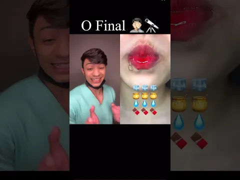 Dentista Reagindo a ASMR comendo GELO com APARELHO #shorts