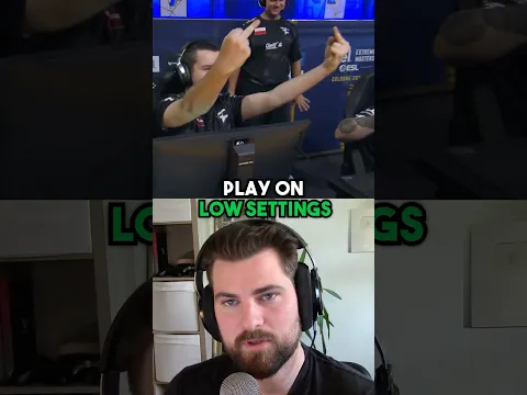 WHY CS PROS PLAY ON LOW SETTINGS 🧠 #cs2 #csgo #counterstrike #cs2skins