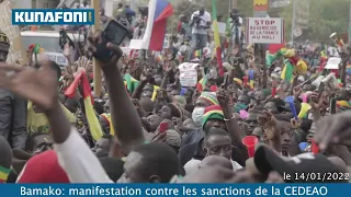 No Comment: la manifestation contre les sanctions de la CEDEAO