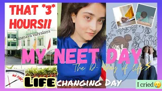 ✍️My NEET Day⚡️~ That 3 hours!!🥺 | realistic*| I cried*| No time*| Panic* #neet #neet2023 #Mbbs