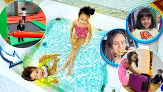 1 HORA DE VLOG: FAZENDO MALAS DE VIAGEM EM FAMÍLIA, CABELEIREIRO E BRINQUEDÃO - Rê Andrade