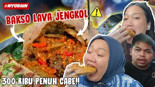 NYOBAIN BAKSO LAVA JENGKOL VIRAL!!! PENUH DENGAN RAWIT DAN JENGKOL 😱😱