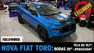 Nova Fiat TORO: ganhou aro 20", tela de 10,1" e internet abordo? Preços? Versões? É play e descubra!