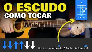Curso de VIOLÃO gospel: O ESCUDO - Voz da verdade (como tocar, aula simplificada)