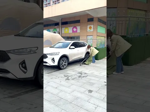 Aunty Jaldi se apni car par tirpal dalo 🚗😱#shortvideo #shortsvideo #shortsfeed