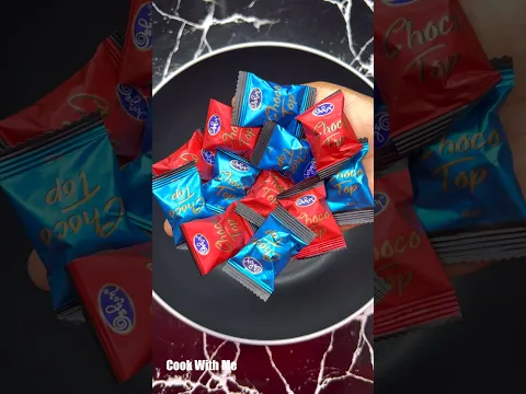 Blue & Red Choco Top Chocolate Ice Cream | #shortfeed #icecream #shortsviral #shorts #popsicle