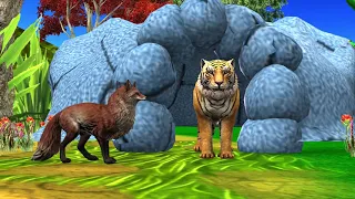 चालाक लोमड़ी और बाघ की दोस्ती  friendship between the cunning fox and the tiger | #moralstories