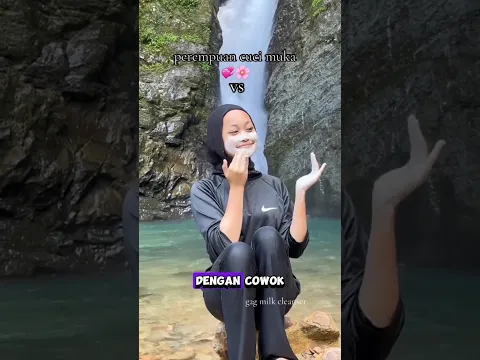 Perbedaan cewek dan cowok saat cuci muka #shortvideo #shorts